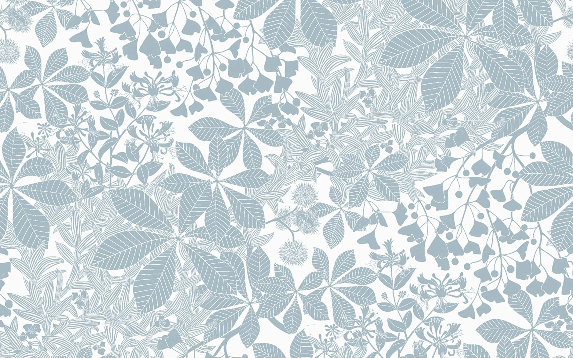 Marthe Armitage Wallpaper - Chestnut Sky Blue