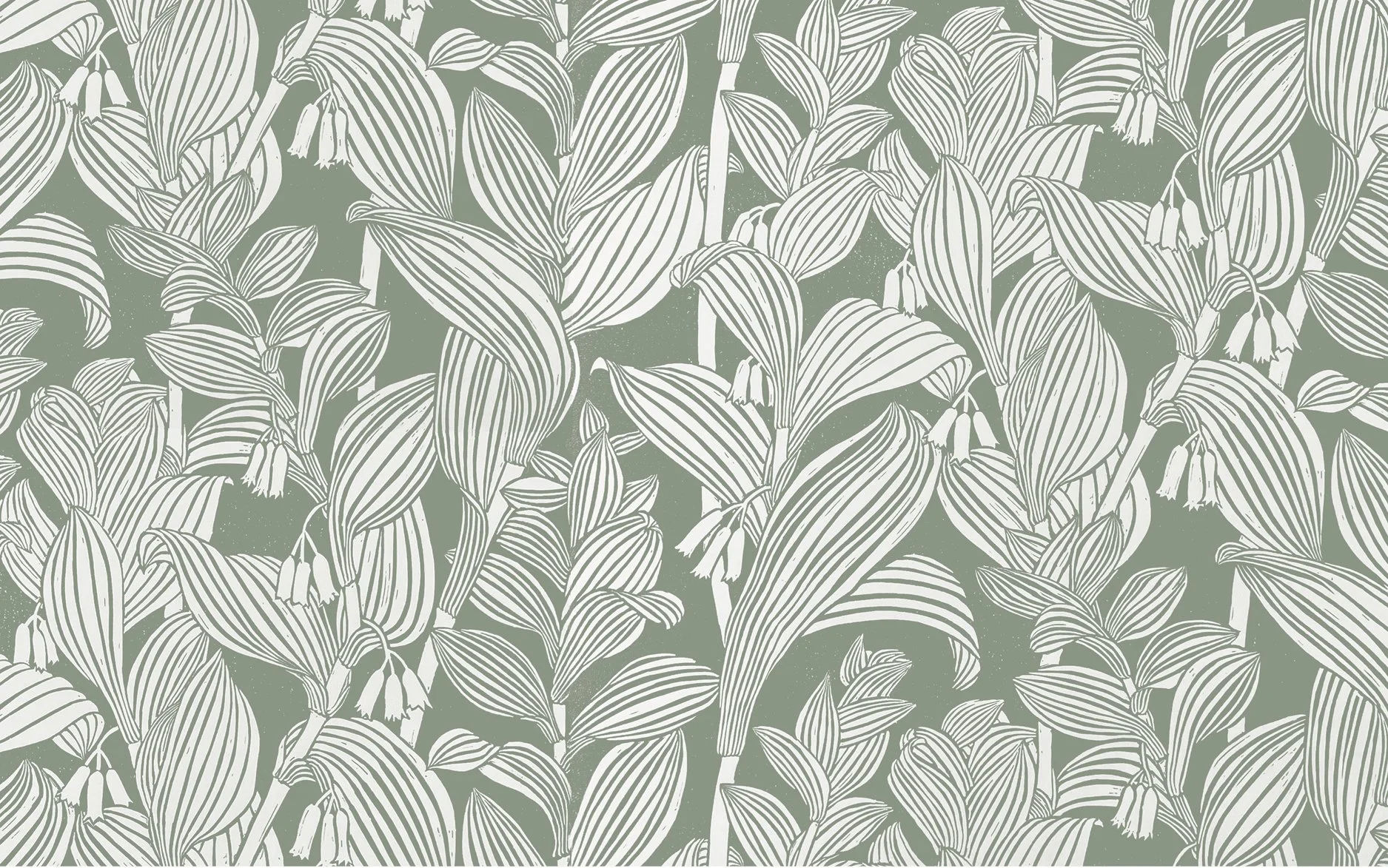 Solomon Seal in  Slate Green