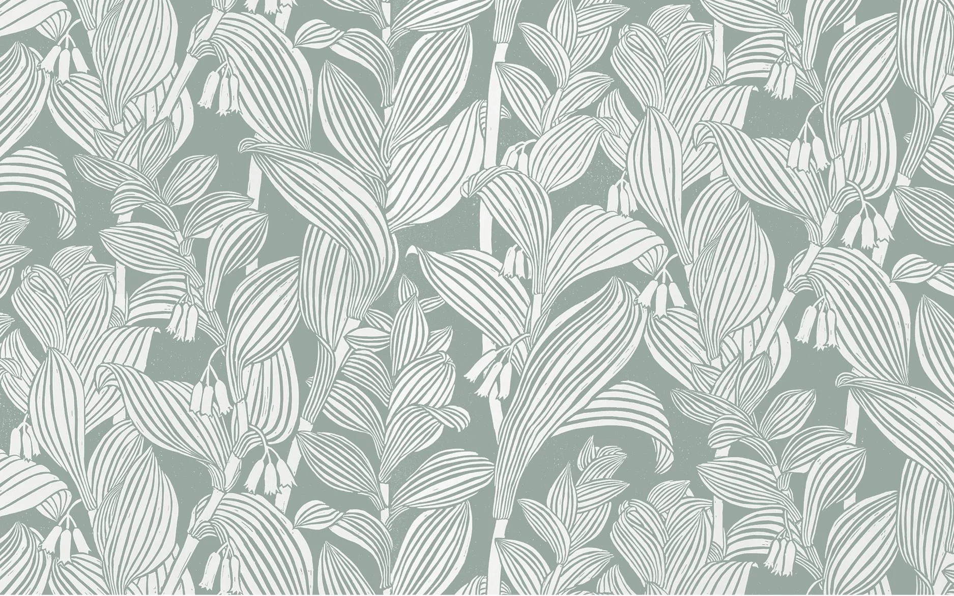 Solomon Seal in  Aqua