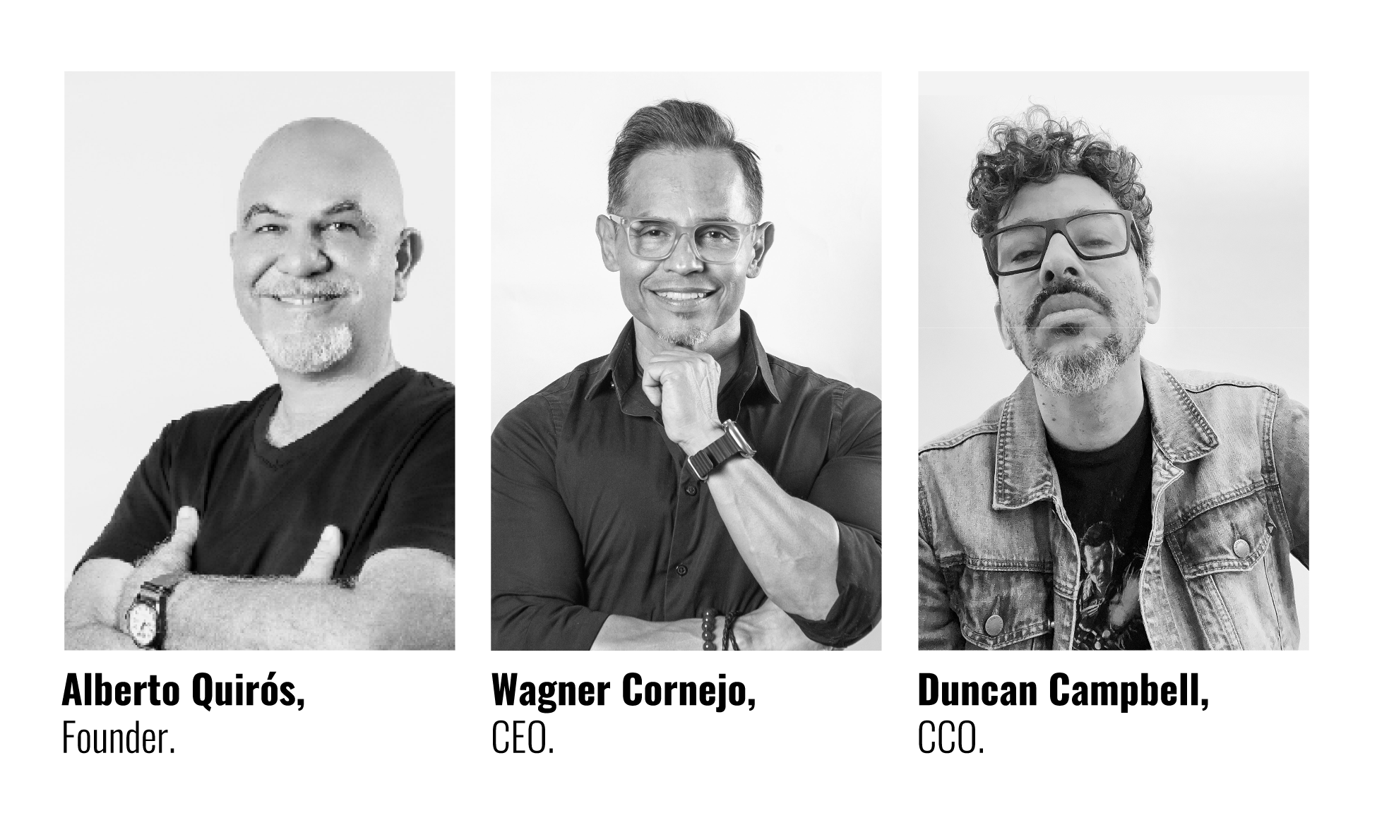 Alberto Quiros, Duncan Campbell, Wagner Cornejo
