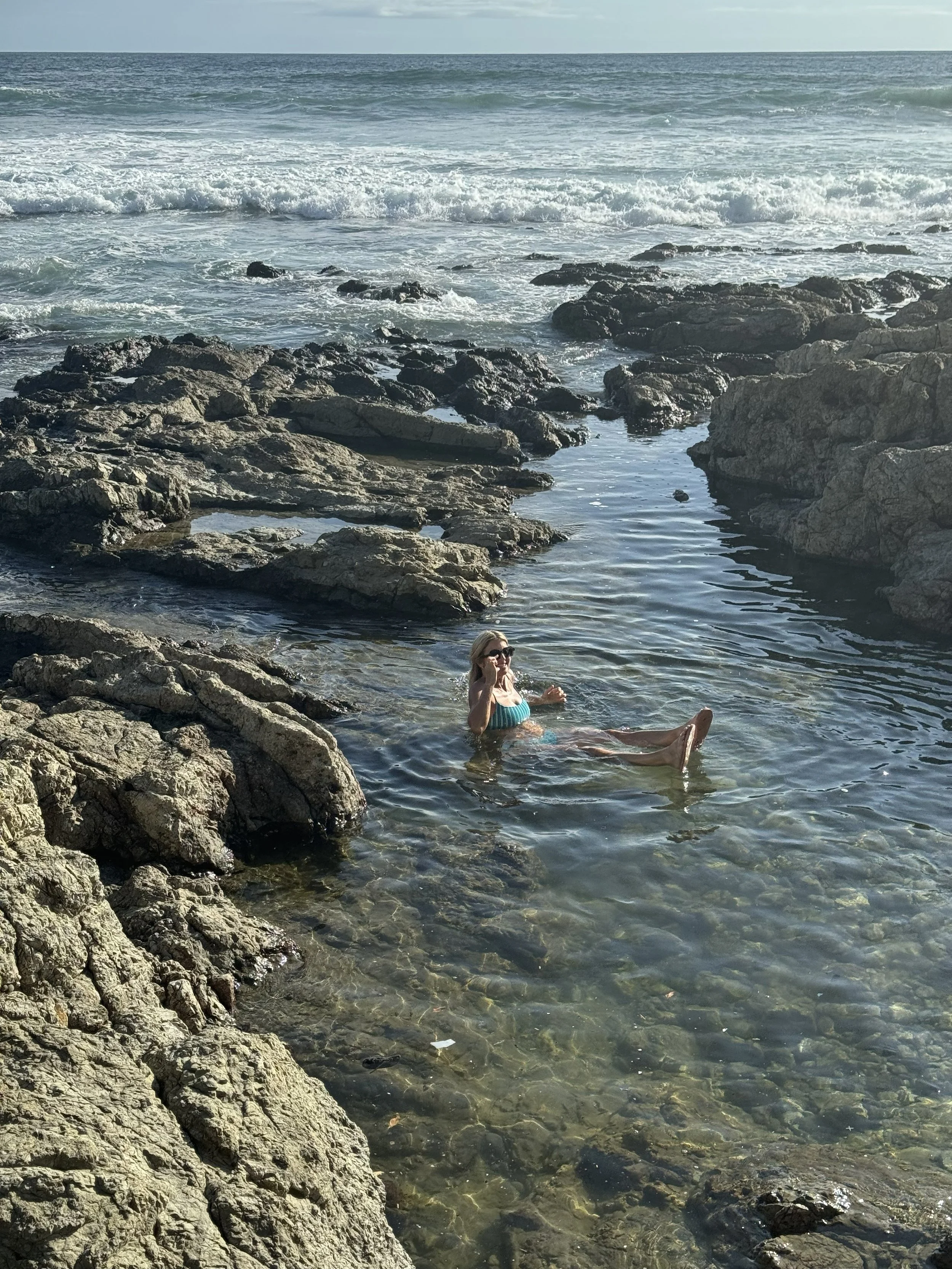 Tidal pools are everywhere on the north part of Samara beach