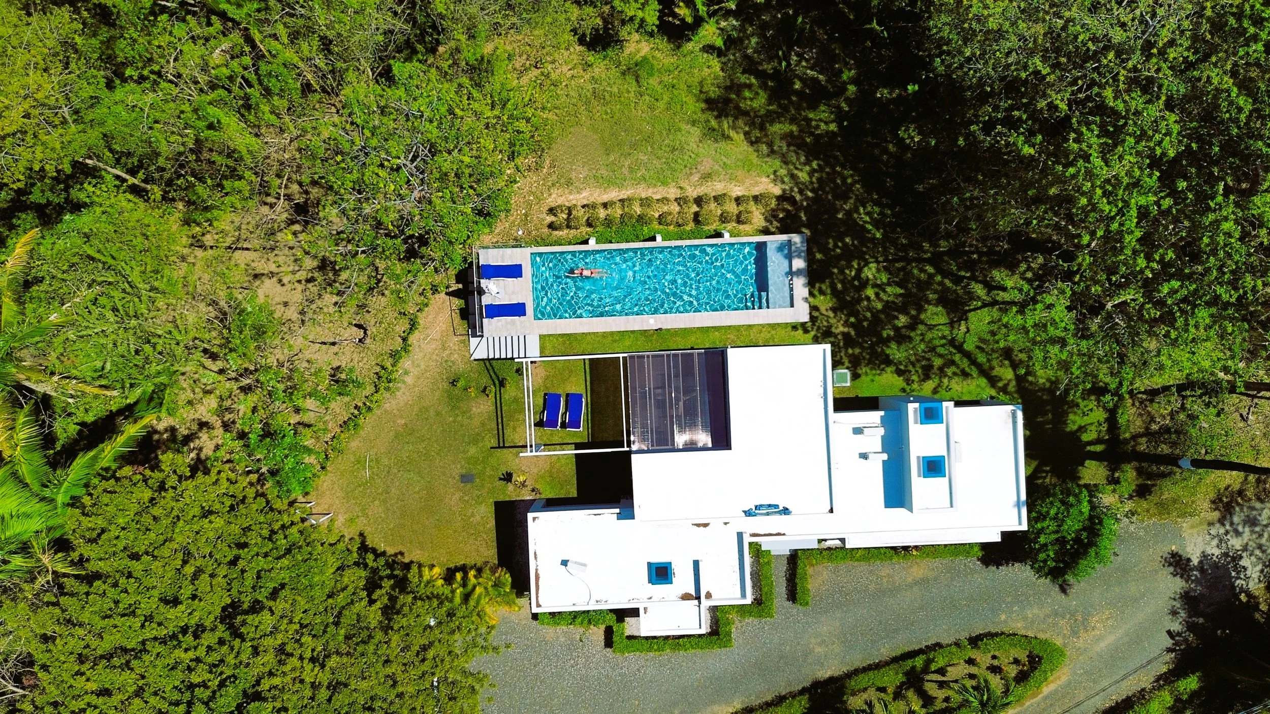 Overhead of the Villa
