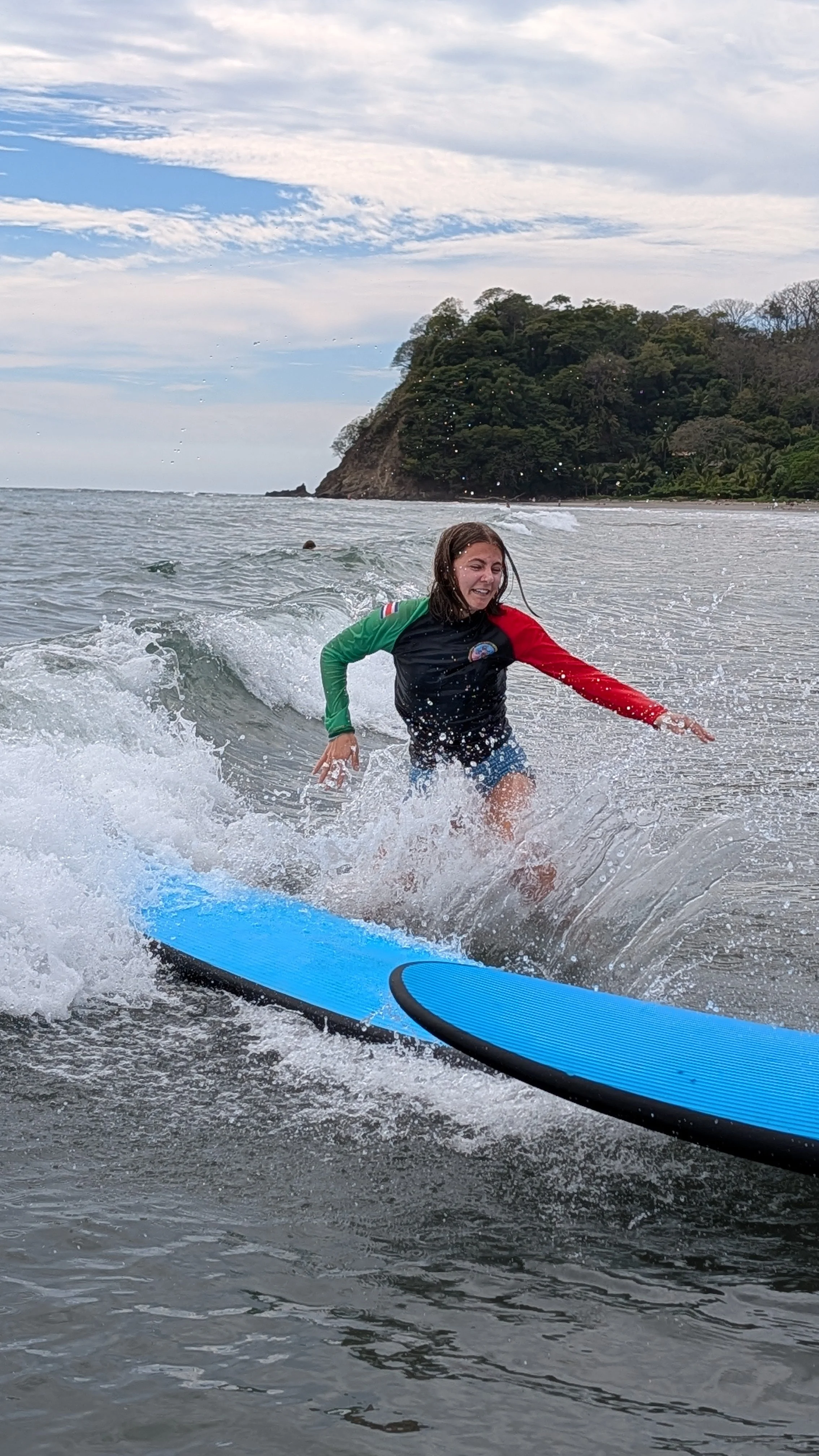 Surf lessons on Samara beach