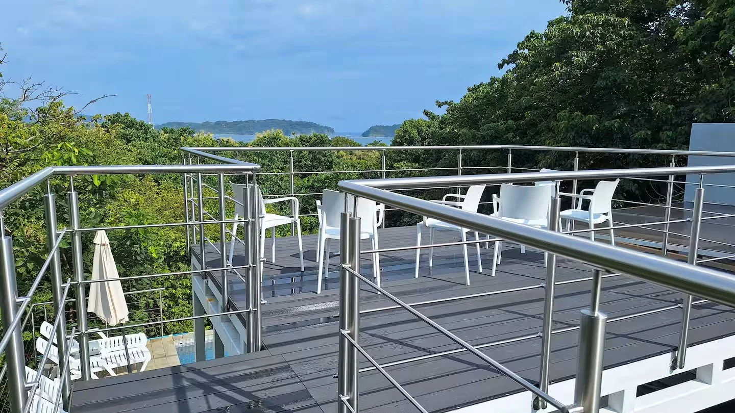 The Terraza offers stunning views of Samara Bay