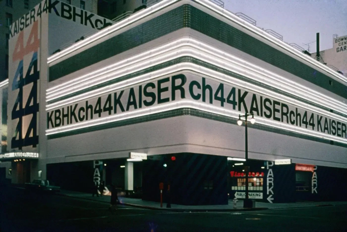"Supergraphic," 1967,
Kaiser Channel 44 (KBHK / KBHT) TV Studio, San Francisco