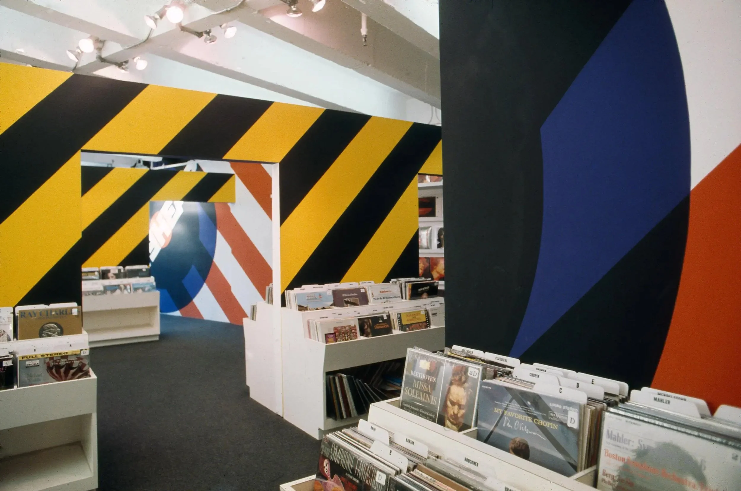 "Supergraphic,"  1969,
HEARHEAR Record Store, Ghriadelli Square, San Francisco,
