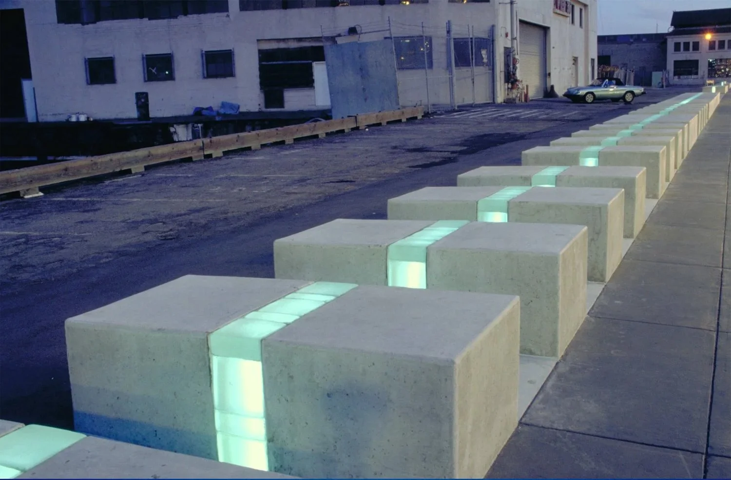 "Promenade Ribbon," 1991-2000, Commissioned by the San Francisco Art Commission for the Waterfront Transportation Projects, Artists: Vito Acconci, Stanley Saitowitz, and Barbara Stauffacher Solomon