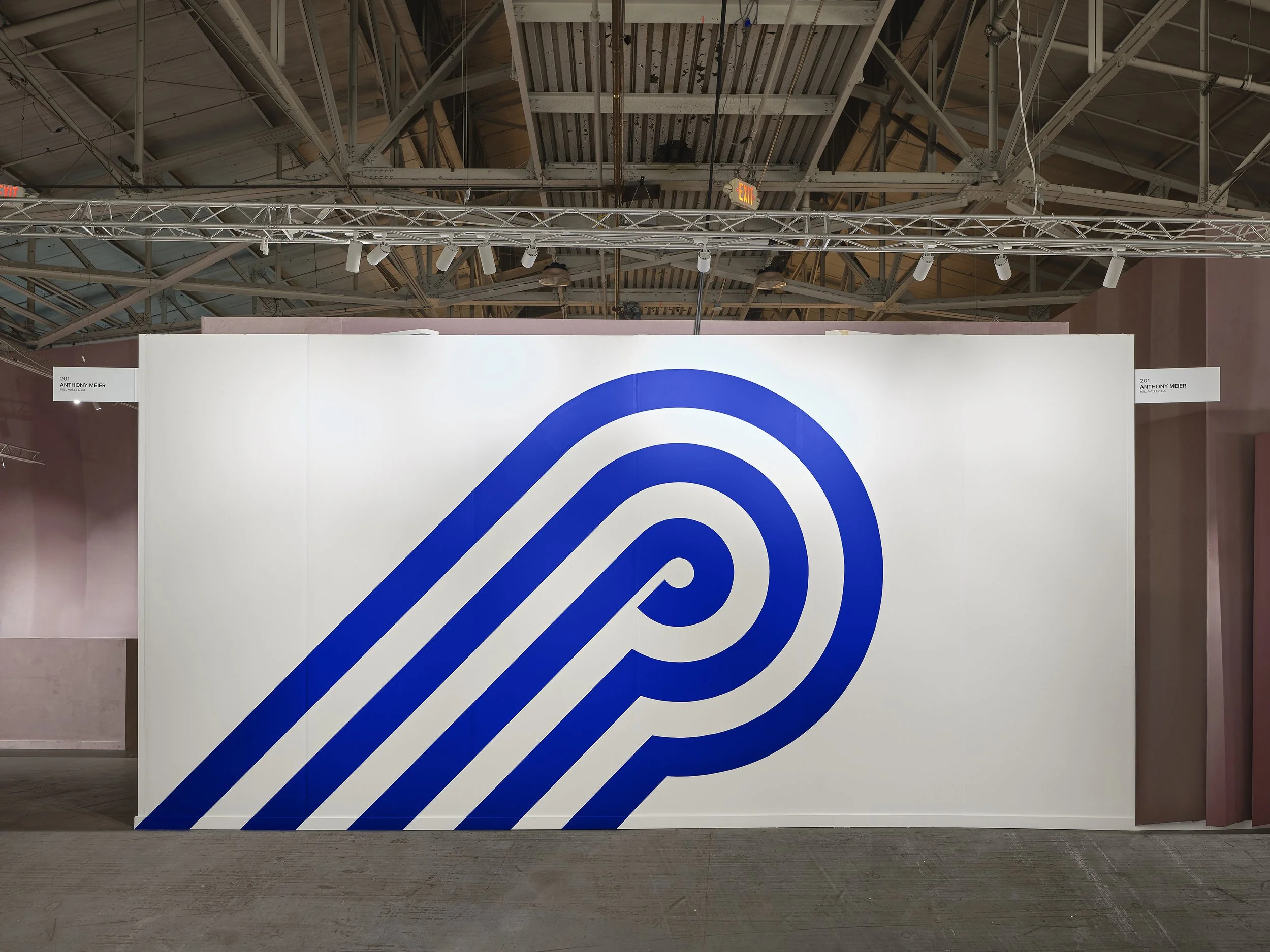 "Blue Wave Supergraphic," 1965–ongoing,
FOG Desgin + Art, Anthony Meier, 2026