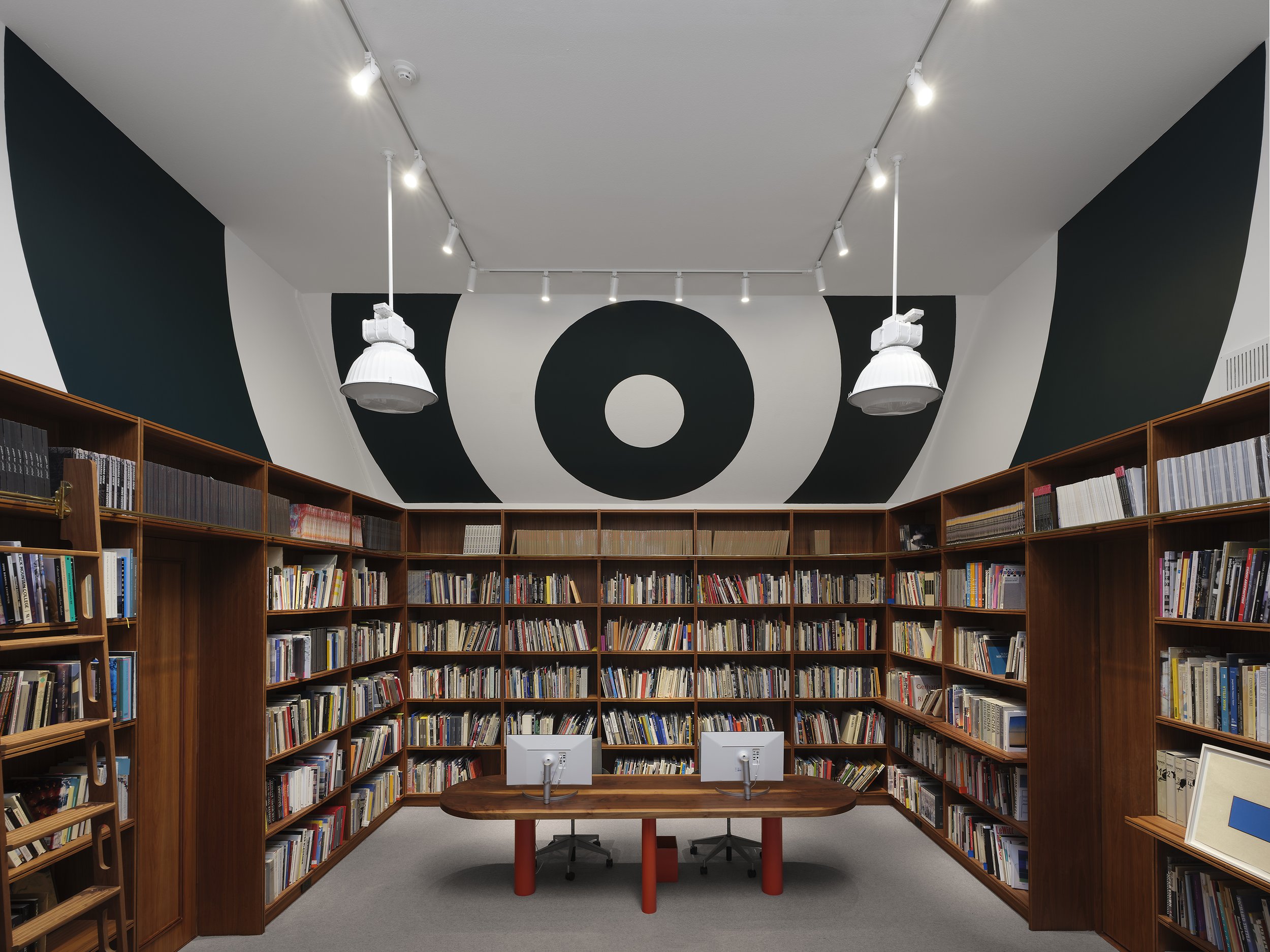 "Bullseye Supergraphic," 1965–ongoing,
Anthony Meier Library, Mill Valley, CA