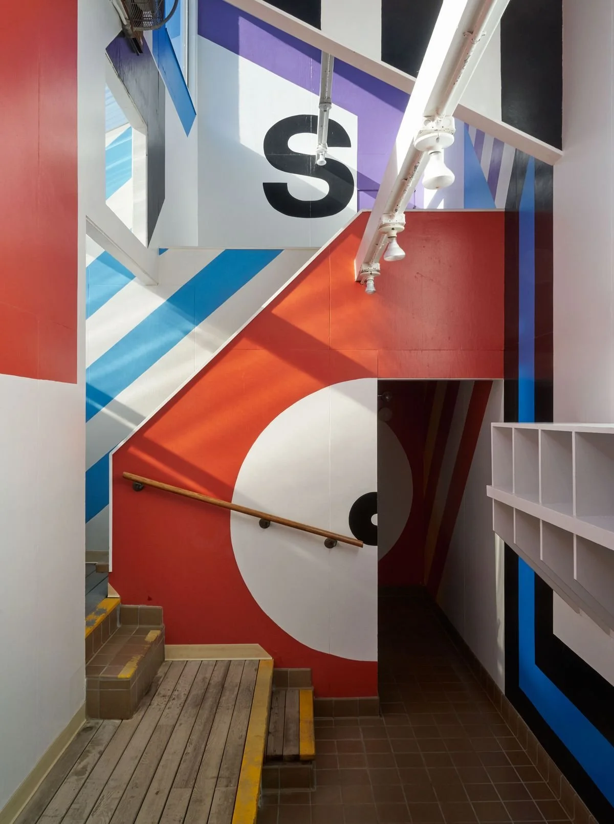 "Supergraphics," 1965,
Moonraker Recreational Center, The Sea Ranch