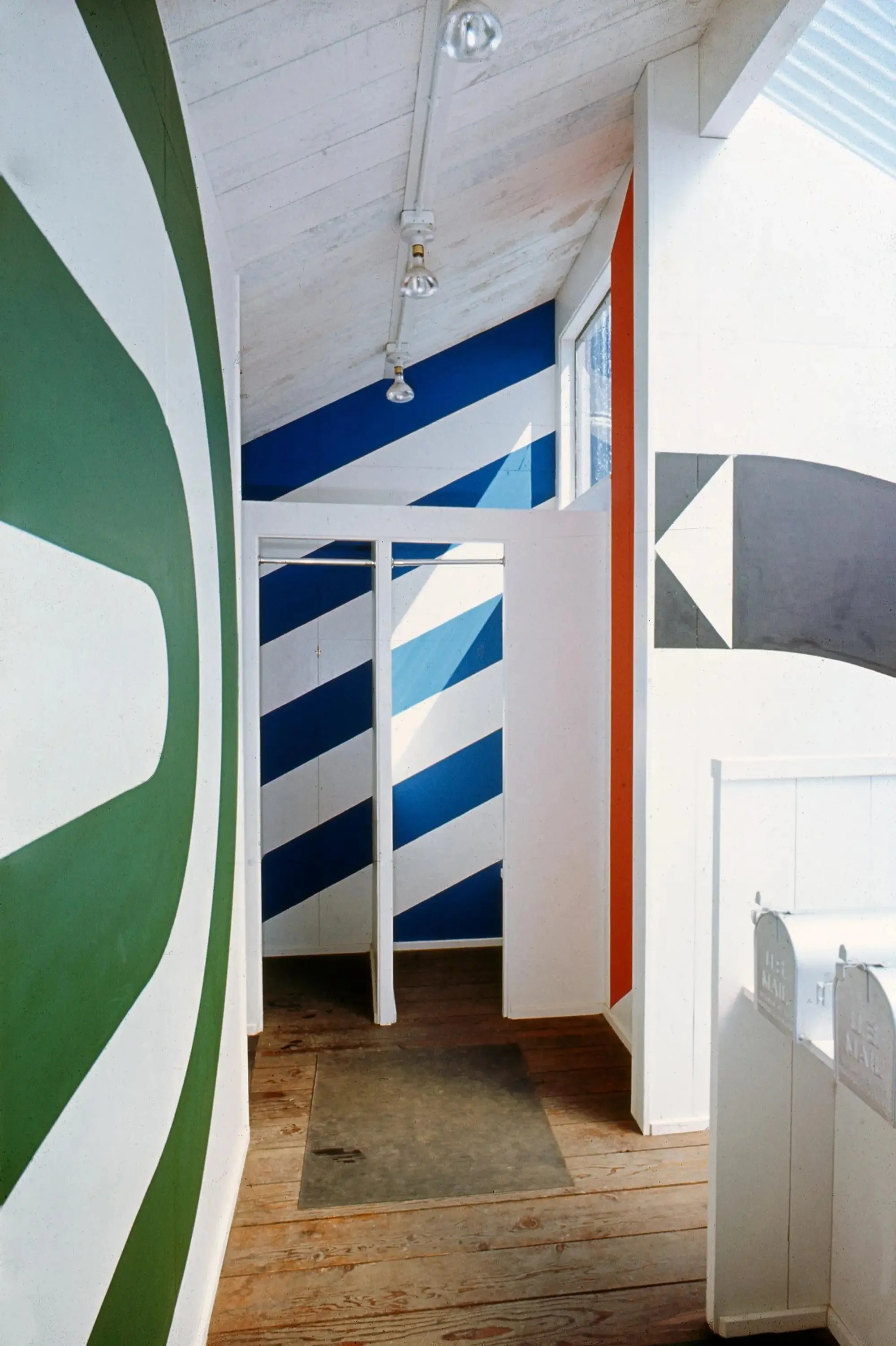 "Supergraphics," 1965,
Moonraker Recreational Center, The Sea Ranch