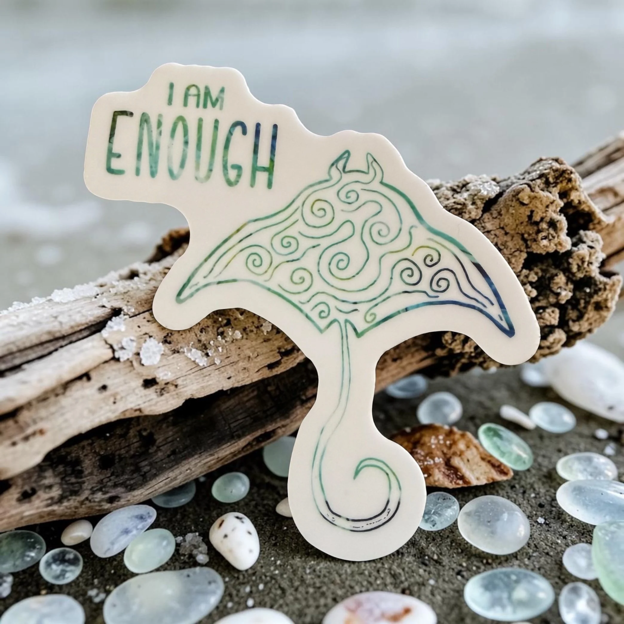 I Am Enough Stingray Sticker
$4