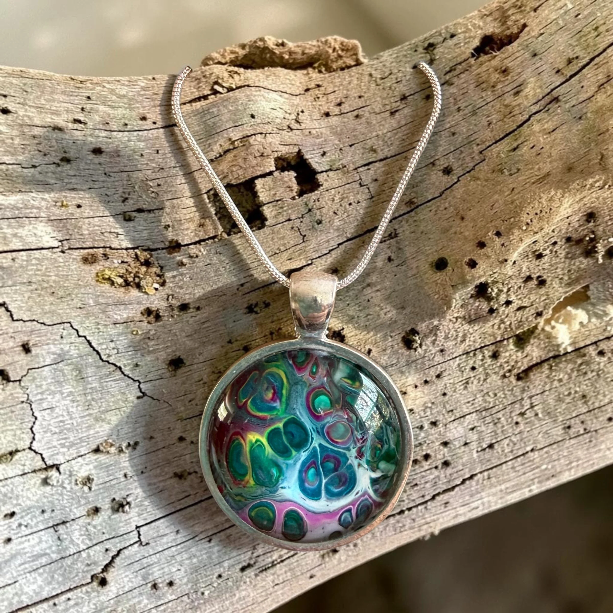 Pour Painting Pendant Necklace
$35