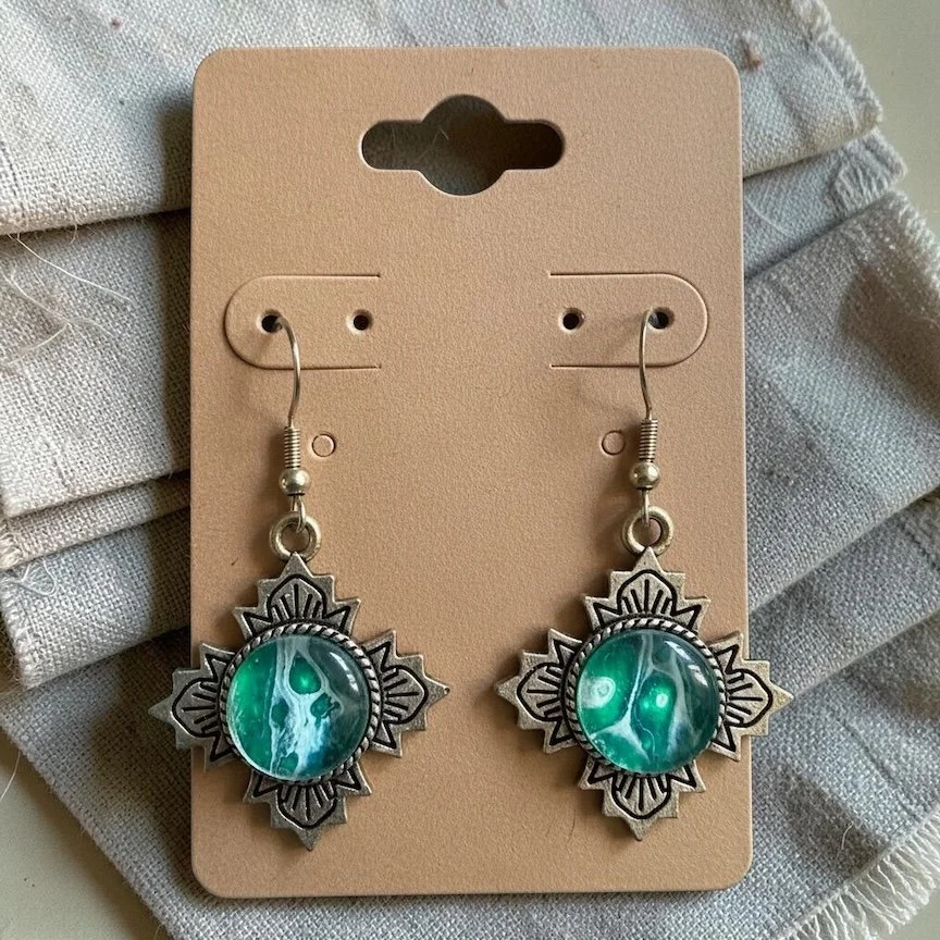 12mm Antique Pour Painting Earrings with Stainless Steel Hook.
$35