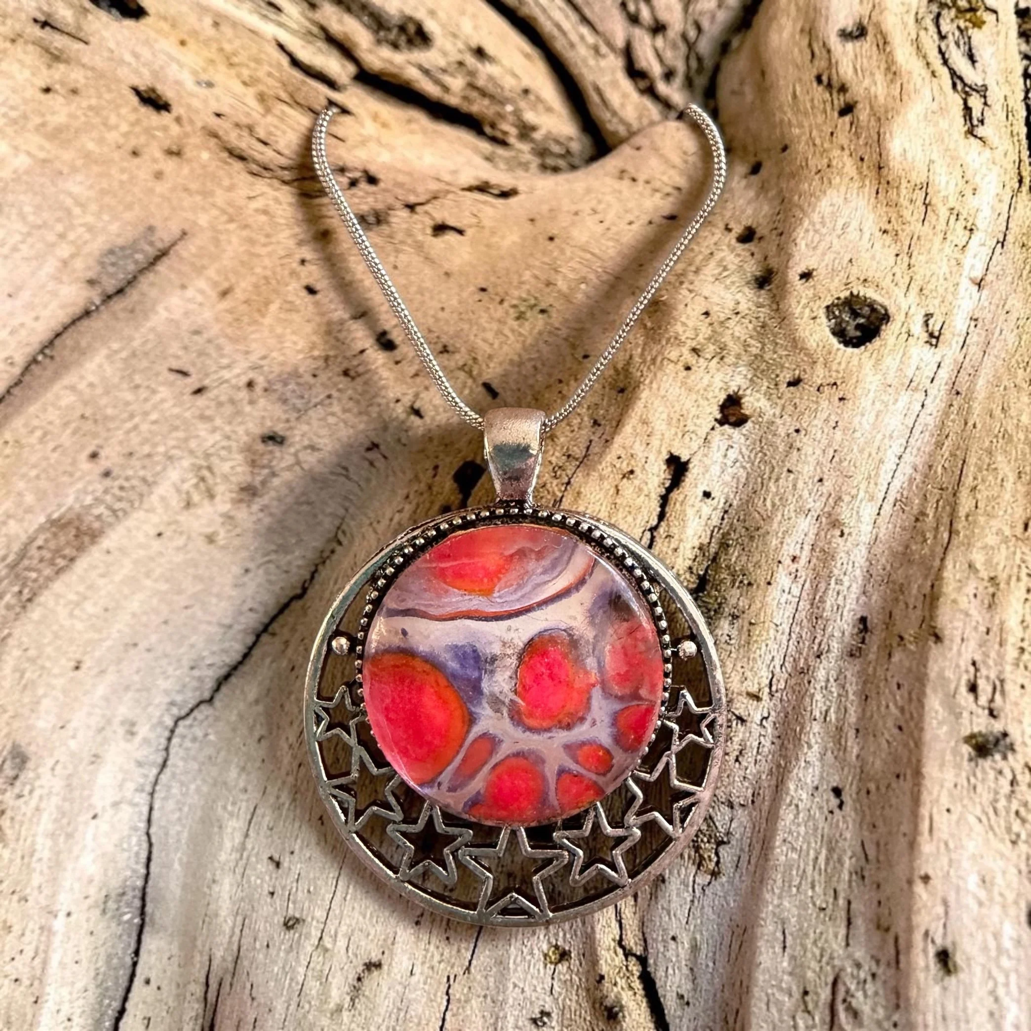 Pour Painting 25mm Star Necklace
$35