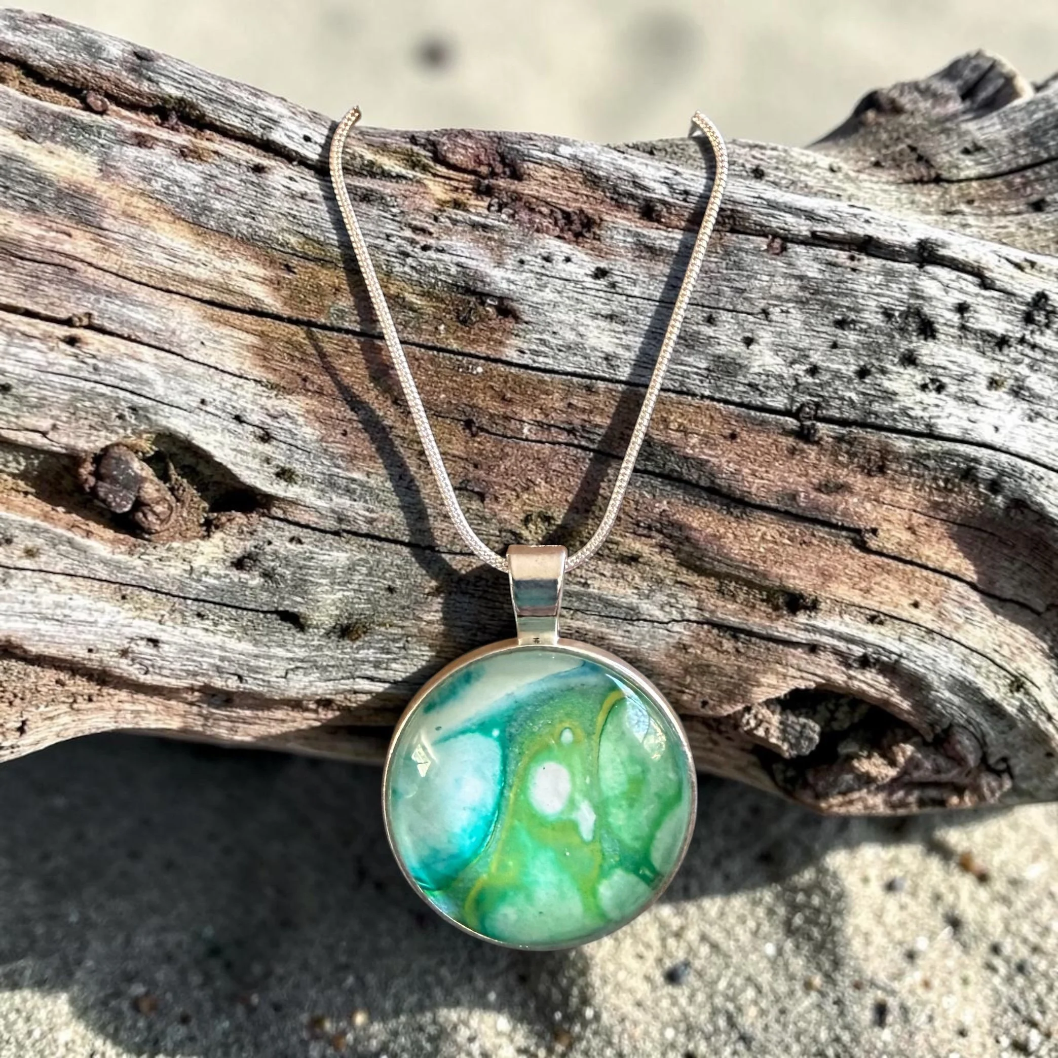 Pour Painting Pendant Necklace
$35