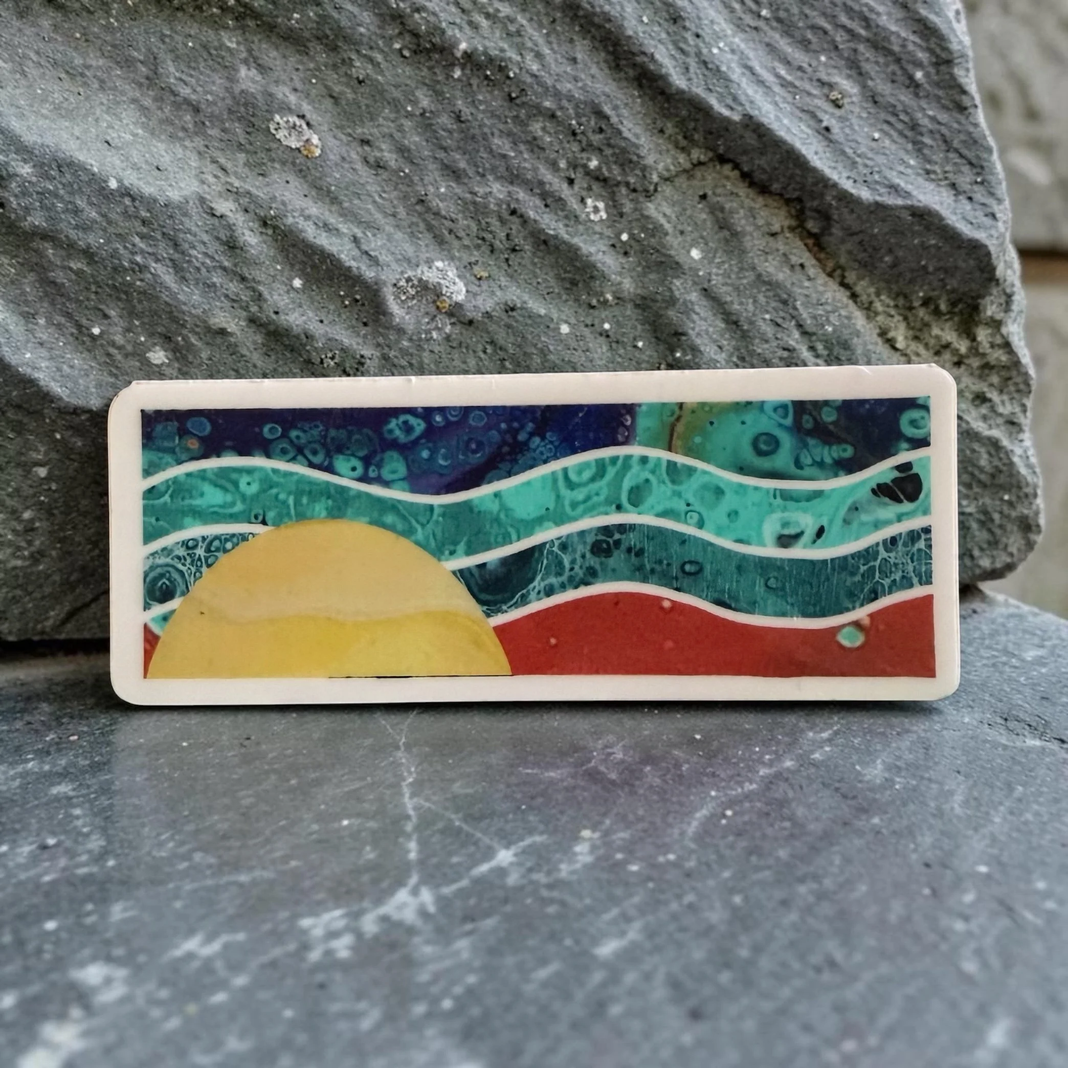 Orange and Blue Sunrise Sticker
$4