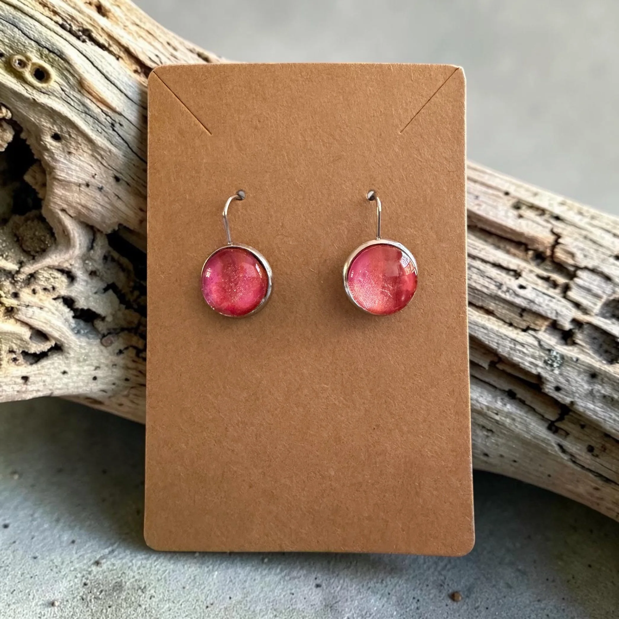 Drop Pour Painting Earrings with Stainless Steel Hooks
$25