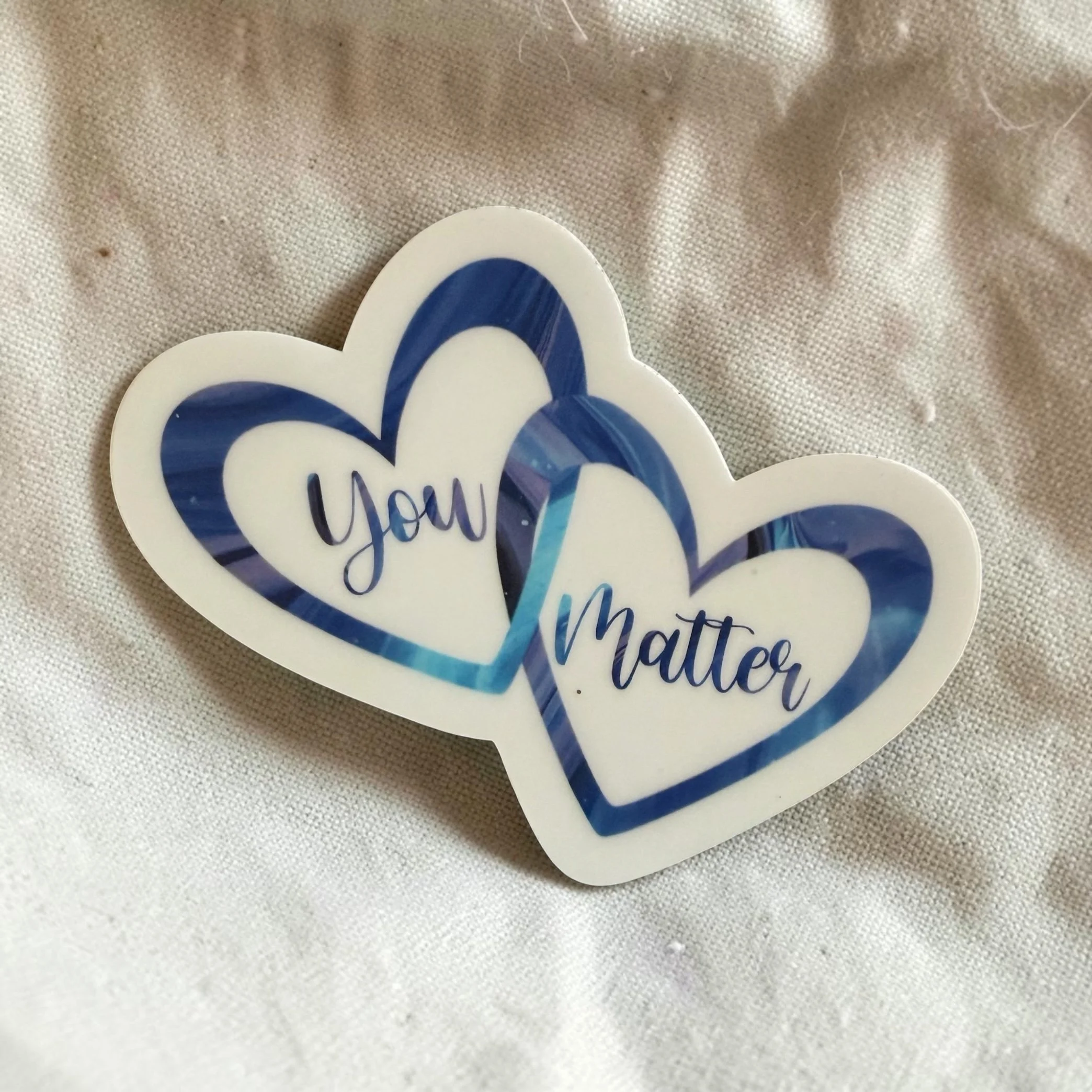 You Matter-Blue Hearts Sticker
$4