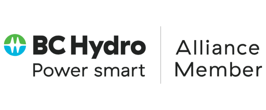 BC Hydro logo with text 'Power smart' and 'Alliance Member' indicating membership in the BC Hydro alliance.