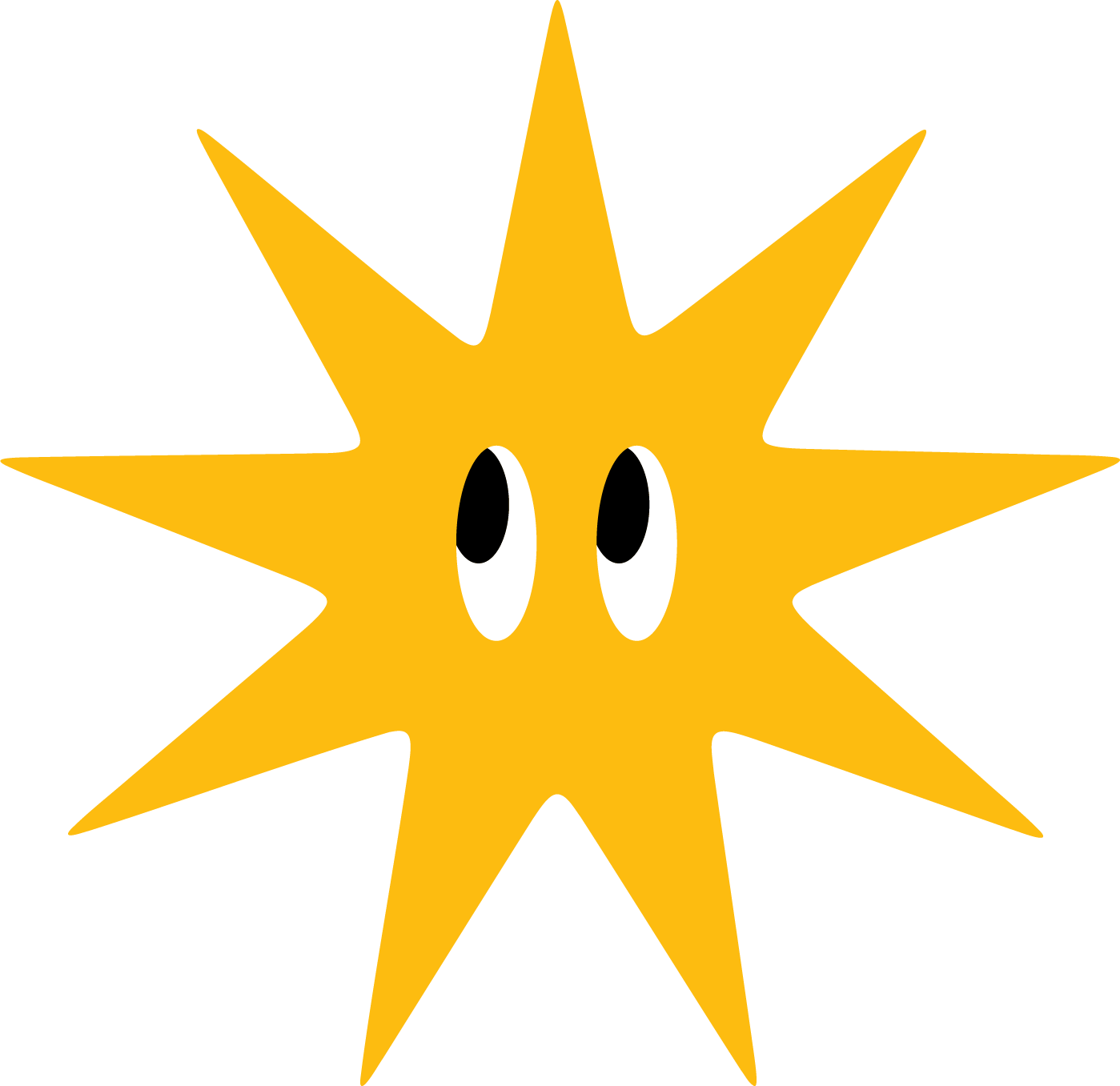 A yellow cartoon star with eyes in the center, graphic for AltPlay