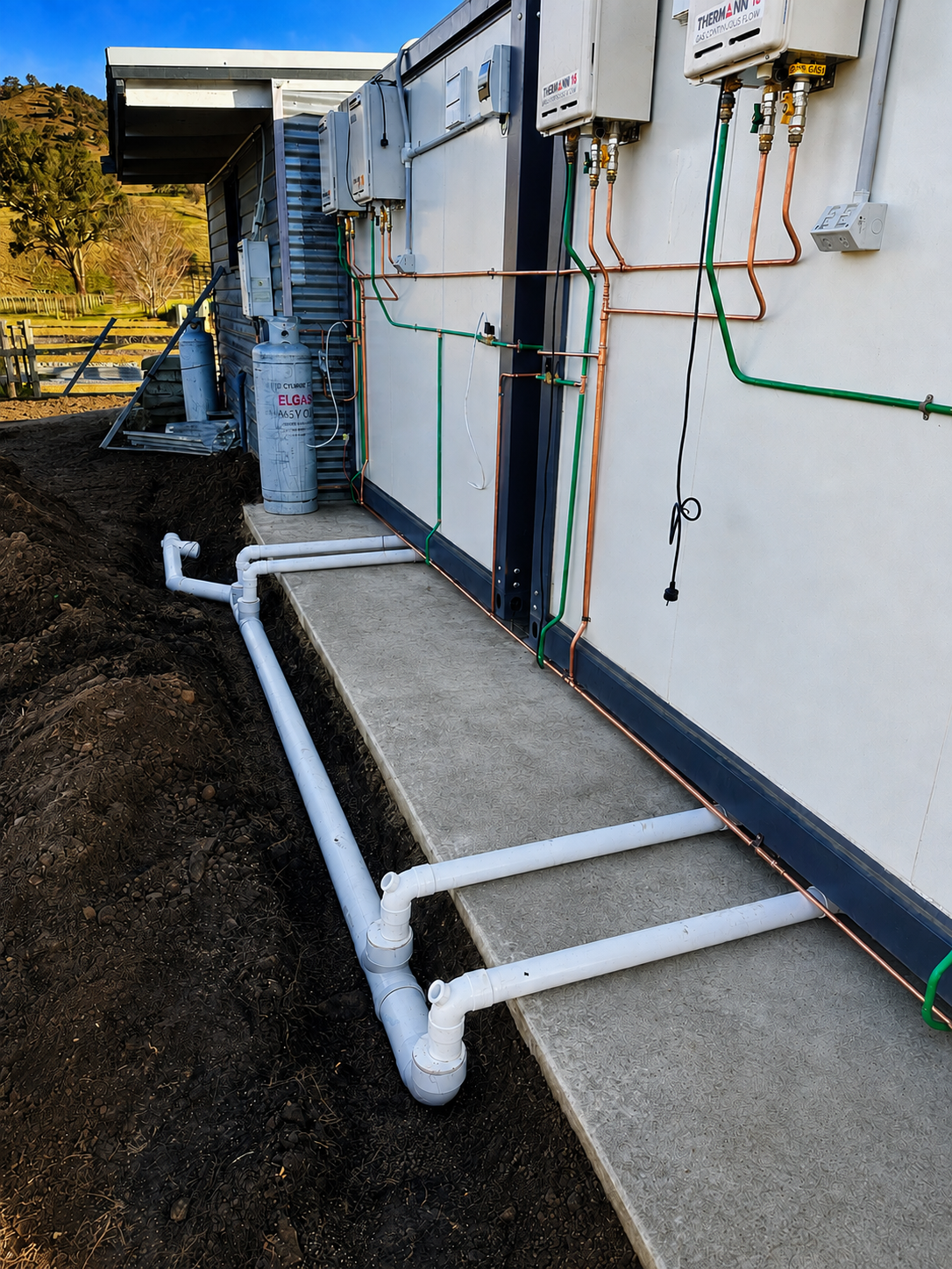 New Colorbond box gutter installation completed by LPD Plumbing & Roofing for efficient roof drainage and rainwater management.