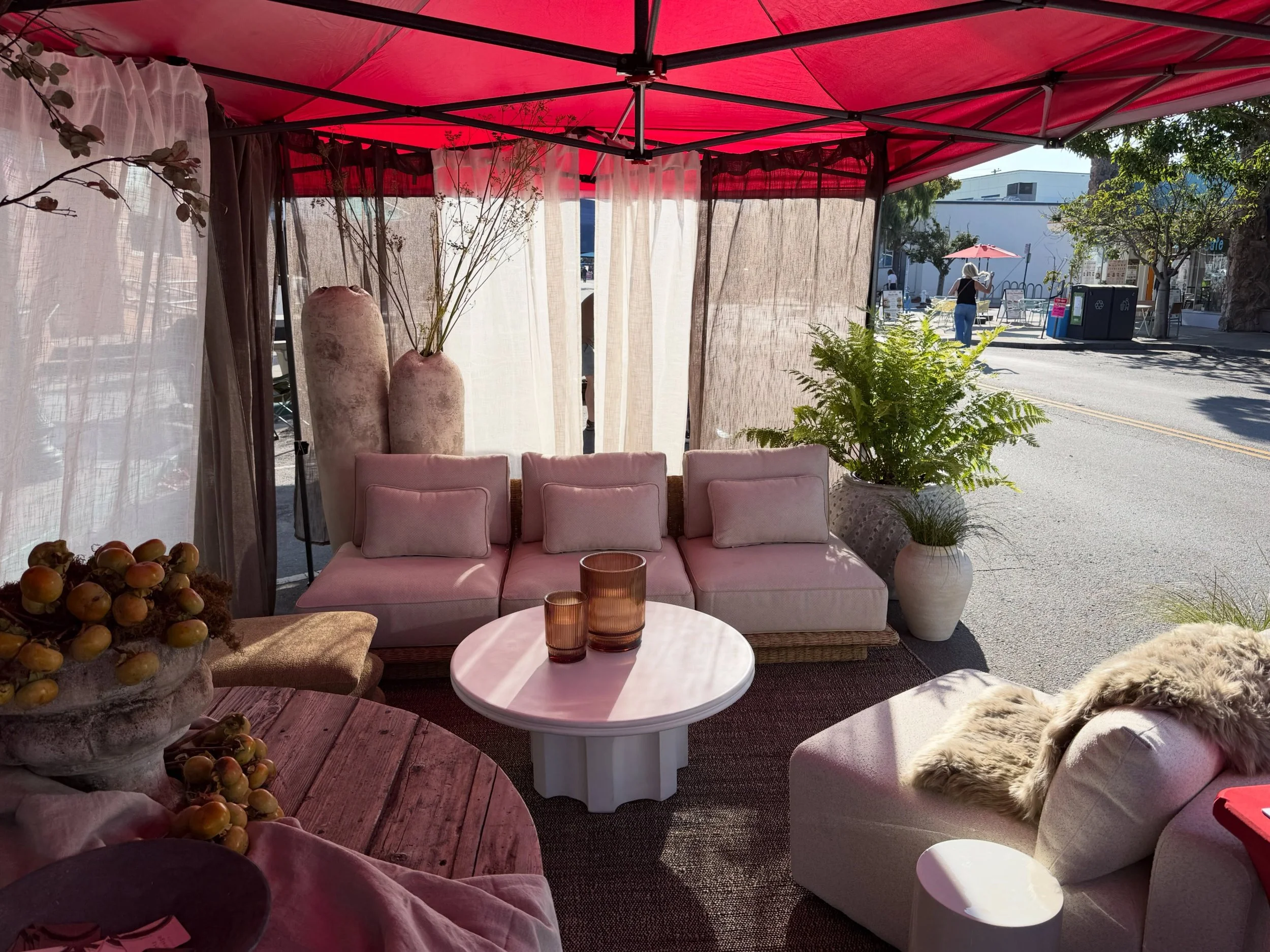 Find your Solano Stroll home with us!
The Grubb Co booth is ready for you! @deetzdesignstudio has staged a beautiful oasis under our red tent where you can come enjoy some shade and refresh while you peruse our latest gorgeous listing!
Directly in fr