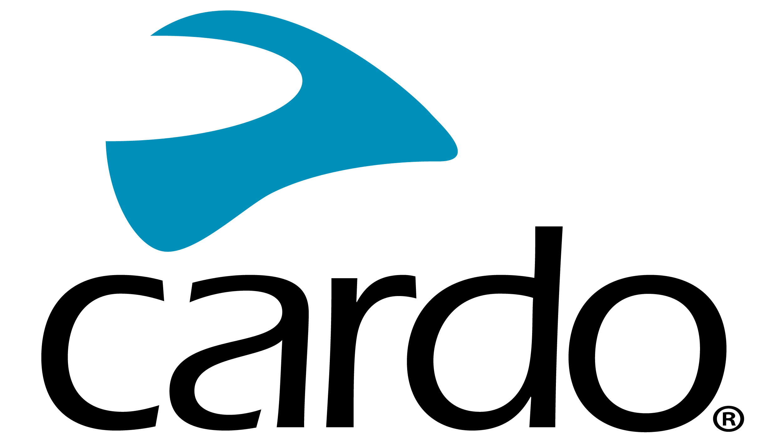 A black and white logo with a stylized blue wave and the text "VMware" in black.