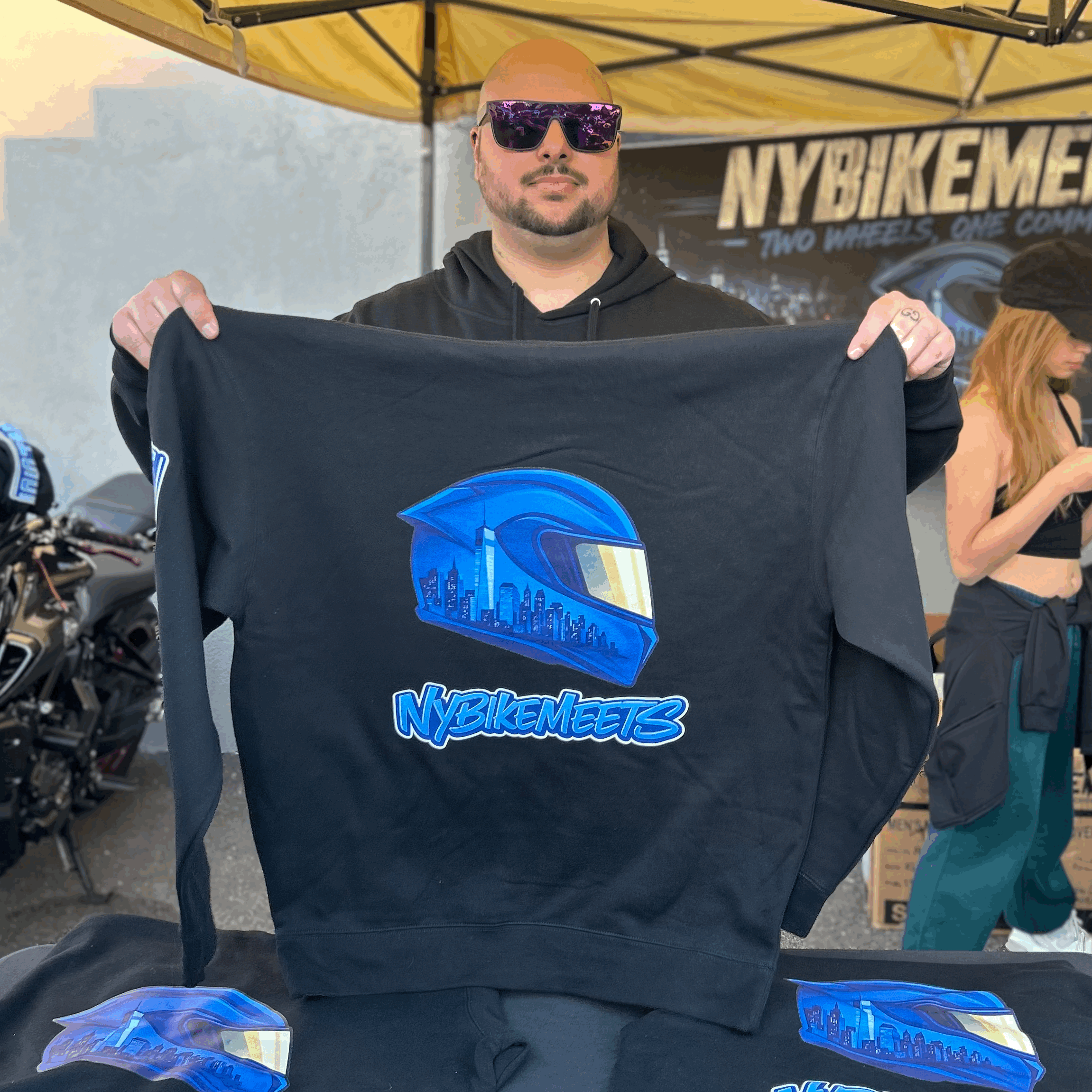 NY Bike Meets Hoodie