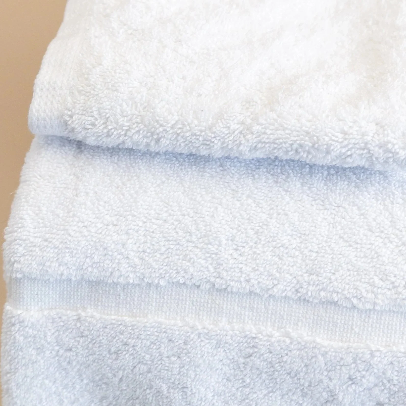 Premium white commercial bath towels for hospitality and commercial laundry use