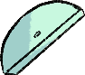 A close-up of a light green and black computer mouse.