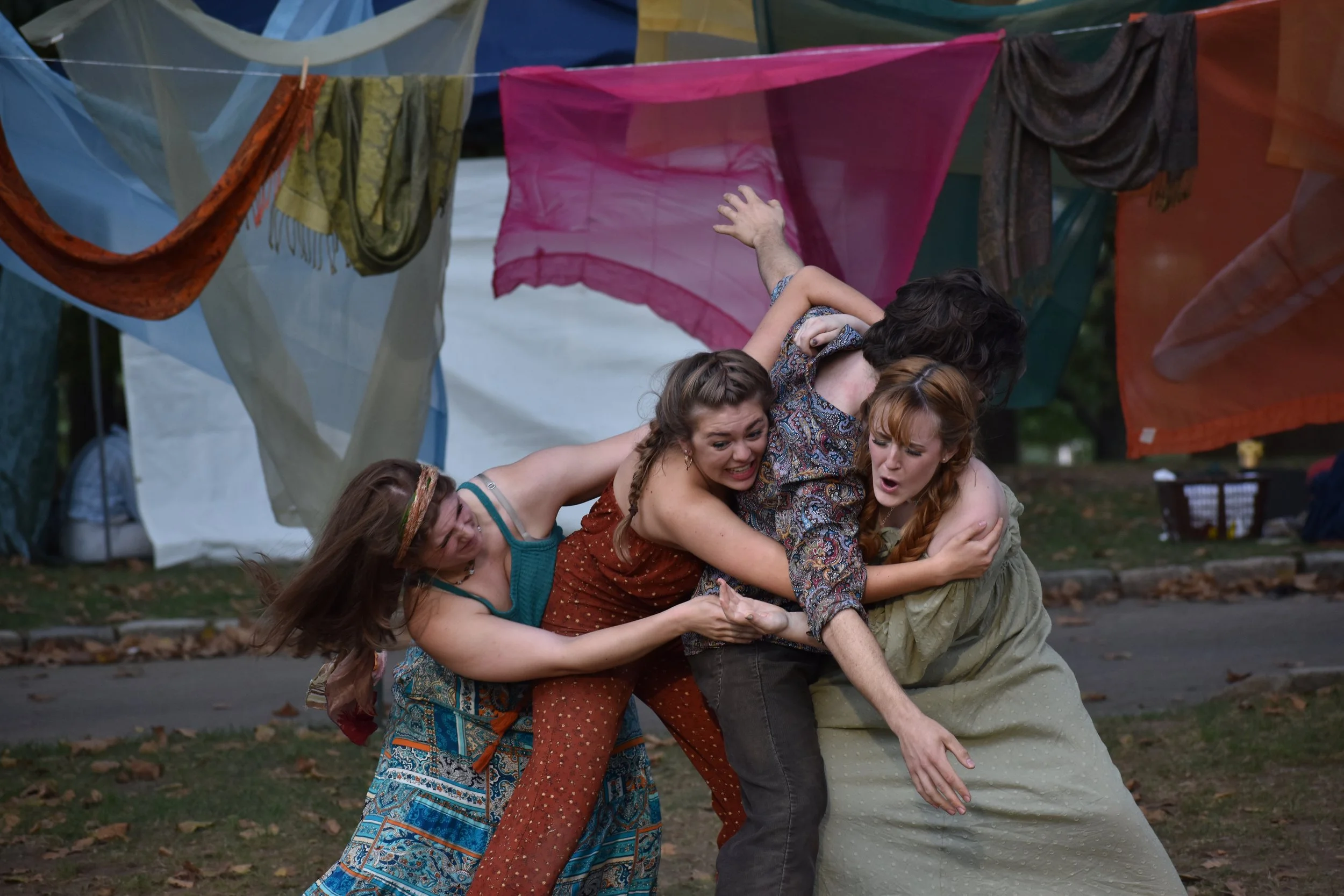 Helena (far left): A Midsummer Night's Dream: Wagner College - Photo by Dillon Burke