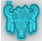 Bull with roses