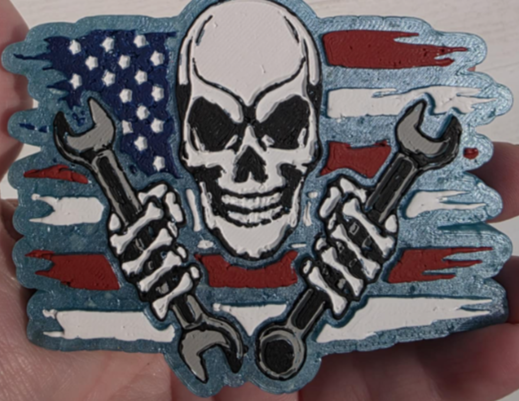 Mechanic USA Skull