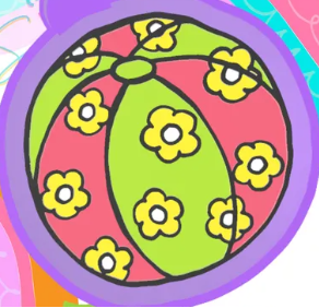 Flower Beach Ball