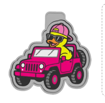 DUCK DRIVING A OFF ROAD
