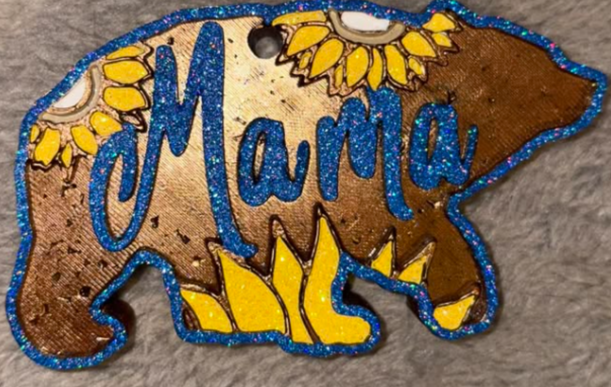 Mama Bear Sunflowers