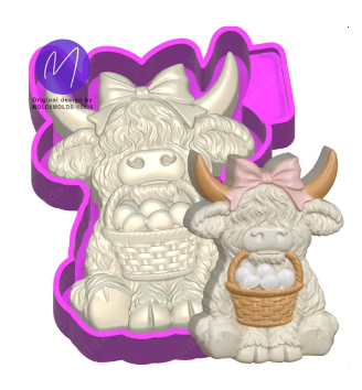 3D highland with basket