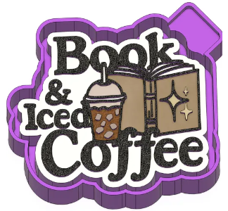 Book and Iced Coffee