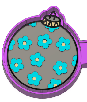 Flower ornament mold and vents