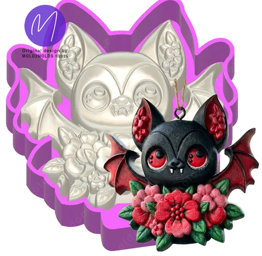 3D Floral Bat