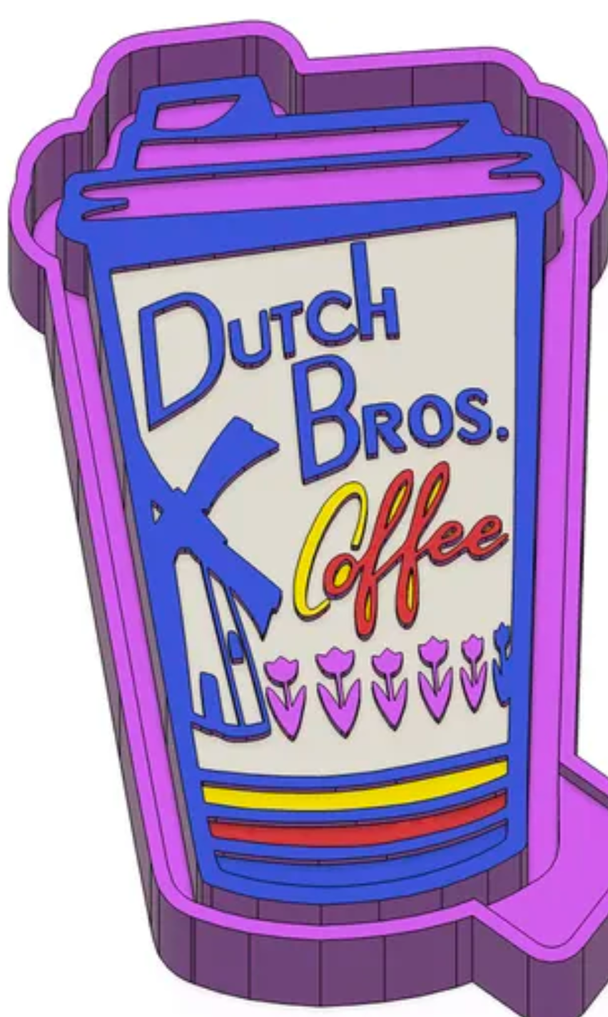 Dutch bros coffee cup