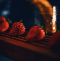Strawberry Leather Scented Beads