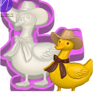3D Cowgirl Duck