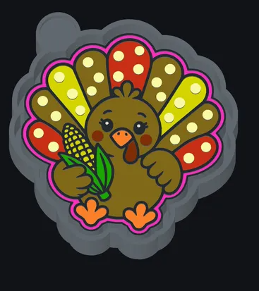 Thanksgiving Turkey with Corn