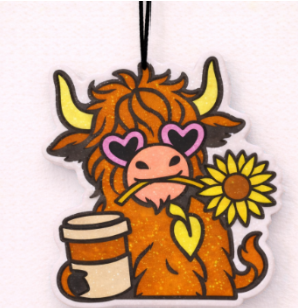 Highland cow in love