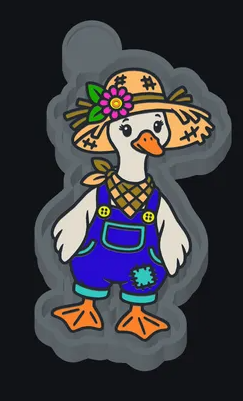 Fall Scarecrow Goose