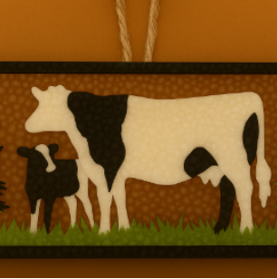 silhouette - cows