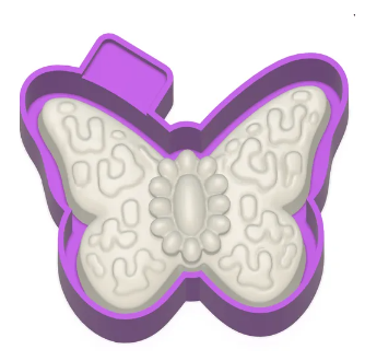 3D Turquoise Butterfly