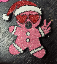 Gingerbread with glasses
